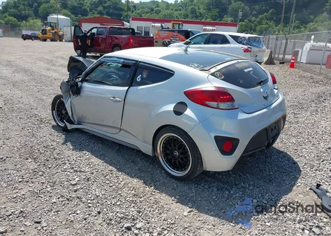2013 Hyundai Veloster Turbo W/Black from USA, damaged, VIN KMHTC6AE7DU167385